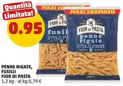 PENNY Penne rigate, fusilli FIOR DI PASTA offerta