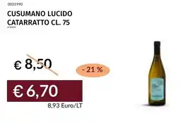 Prezzemolo e Vitale Cusumano lucido catarratto offerta