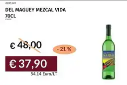 Prezzemolo e Vitale Del maguey mezcal vida offerta