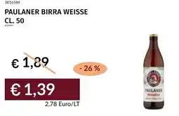 Prezzemolo e Vitale Paulaner birra weisse offerta