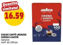 PENNY Cialde caffè LAVAZZA crema e gusto classico conf. da 100 pz offerta