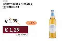 Prezzemolo e Vitale Moretti birra filtrata a freddo offerta