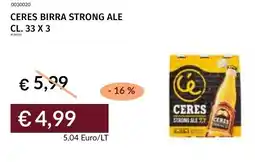 Prezzemolo e Vitale Ceres birra strong ale offerta