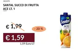 Prezzemolo e Vitale Santal succo di frutta ace offerta