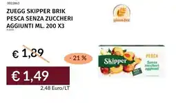 Prezzemolo e Vitale Zuegg skipper brik pesca senza zuccheri aggiunti offerta