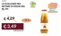Prezzemolo e Vitale Le eccellenze p&v nettare di pesche bio offerta