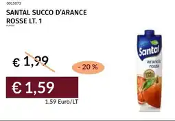 Prezzemolo e Vitale Santal succo d'arance rosse offerta