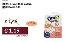 Prezzemolo e Vitale Orasi bevanda di avena barista offerta