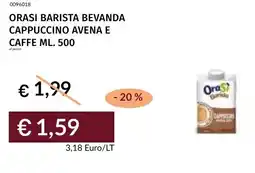 Prezzemolo e Vitale Orasi barista bevanda cappuccino avena e caffe offerta