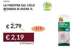 Prezzemolo e Vitale La finestra sul cielo bevanda di avena offerta