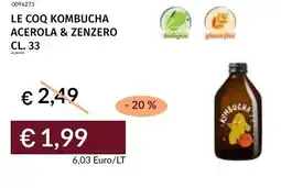 Prezzemolo e Vitale Le coq kombucha acerola & zenzero offerta
