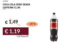 Prezzemolo e Vitale Coca cola zero senza caffeina offerta