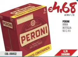 Carico Cash & Carry Peroni birra bottiglia offerta
