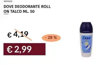 Prezzemolo e Vitale Dove deodorante roll on talco offerta