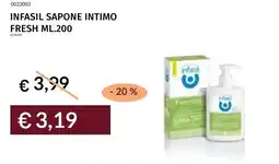 Prezzemolo e Vitale Infasil sapone intimo fresh offerta