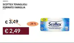 Prezzemolo e Vitale Scottex tovaglioli formato famiglia offerta