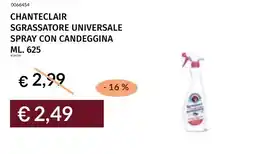 Prezzemolo e Vitale Chanteclair sgrassatore universale spray con candeggina offerta