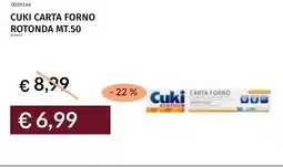 Prezzemolo e Vitale Cuki carta forno rotonda mt.50 offerta