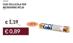 Prezzemolo e Vitale Cuki pellicola per microonde mt.20 offerta