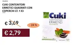 Prezzemolo e Vitale Cuki contenitori ermetici quadrati con coperchi offerta