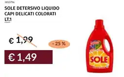Prezzemolo e Vitale Sole detersivo liquido capi delicati colorati offerta
