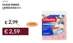 Prezzemolo e Vitale Vileda panno lavasciuga x 3 offerta