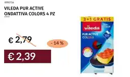 Prezzemolo e Vitale Vileda pur active ondattiva colors 4 pz offerta