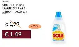 Prezzemolo e Vitale Sole detersivo lavatrice lana e delicati talco offerta