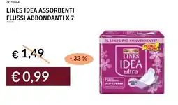 Prezzemolo e Vitale Lines idea assorbenti flussi abbondanti x 7 offerta
