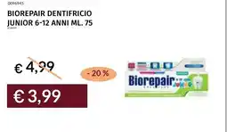 Prezzemolo e Vitale Biorepair dentifricio junior 6-12 anni offerta