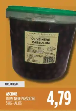 Carico Cash & Carry Ascione olive nere passoloni offerta