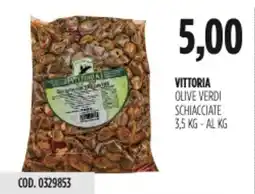 Carico Cash & Carry Vittoria olive verdi schiacciate offerta