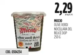 Carico Cash & Carry Miccio olive verdi nocellara del belice dop offerta