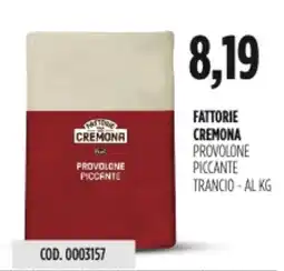 Carico Cash & Carry Fattorie cremona provolone piccante trancio offerta