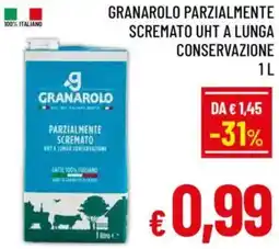 A&O Granarolo parzialmente scremato uht a lunga conservazione offerta