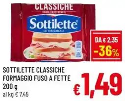 A&O Sottilette classiche formaggio fuso a fette offerta