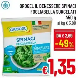 A&O Orogel il benessere spinaci fogliabella surgelati offerta