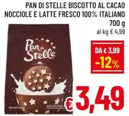 A&O Pan di stelle biscotto al cacao nocciole e latte fresco 100% italiano offerta