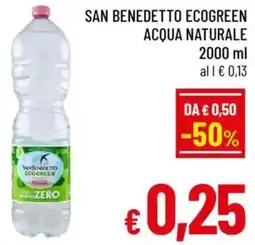A&O San benedetto ecogreen acqua naturale offerta