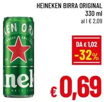 A&O Heineken birra original offerta