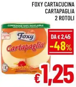 A&O Foxy cartacucina cartapaglia offerta
