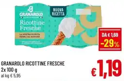 A&O Granarolo ricottine fresche offerta