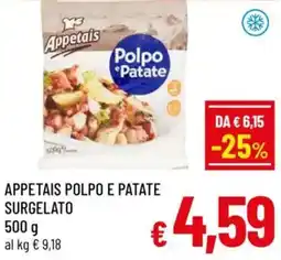 A&O Appetais polpo e patate surgelato offerta
