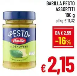 A&O Barilla pesto offerta