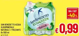A&O San benedetto acqua oligominerale naturale / frizzante offerta