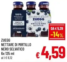 A&O Zuegg nettare di mirtillo nero selvatico offerta