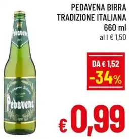 A&O Pedavena birra tradizione italiana offerta
