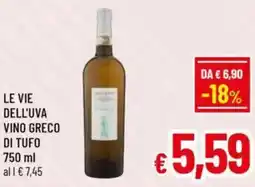 A&O Le vie dell'uva vino greco di tufo offerta