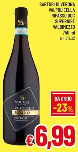 A&O Sartori di verona valpolicella ripasso doc superiore valdimezzo offerta
