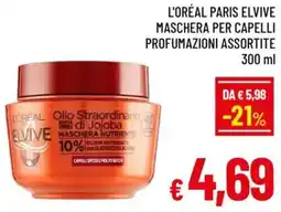 A&O L'oréal paris elvive maschera per capelli profumazioni offerta